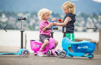 Predám kolobežku / odrážadlo Micro Mini2go Deluxe+ Blue - 8