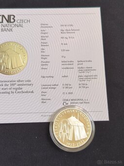 Strieborné mince Československy rozhlas CZ+SK PROOF - 8