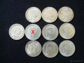 2 korona kb, 1 koruna bz, fji - 8