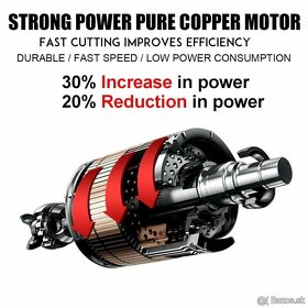 Kvalitná AKU Reťazová Píla + 2 baterky veľkosti 4", 6", 8 - 8