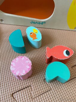 Janod drevená didaktická kocka s labyrintom - 8