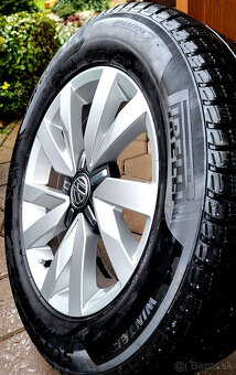 alu R16 5x112, zimné pneu 215/60, orig. VW Passat /+ Superb - 8