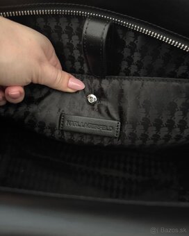 KABELKA KARL LAGERFELD K/IKONIK 2.0 LEATHER TOTE PIN BLACK - 8
