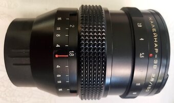 objektívy: Canon, NIKKOR, BIOMETAR, KALEINAR.. 2,8 - 8