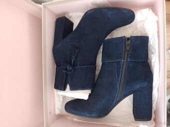 Kožené krátke čižmy,č.39 - 8