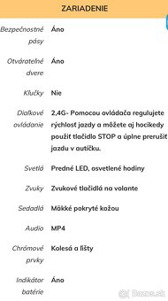 Elektrické autíčko Mercedes X-Class - LCD - MP4 - Lakované - - 8