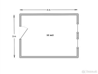 Priestor s umývadlom - 12 m2 - Mäsiarska ul. - 8