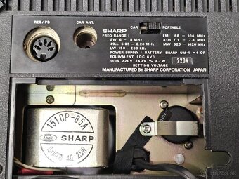RARE VINTAGE RADIO 》SHARP FV-16 》6BAND JAPAN L M K 49m 41m U - 8