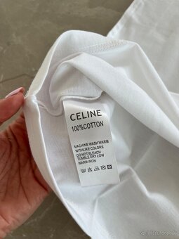 Celine tričko biele s nápisom - 8