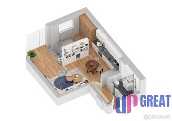 PREDAJ: 1-izbový apartmán 49 m² na začiatku Petržalky - 8