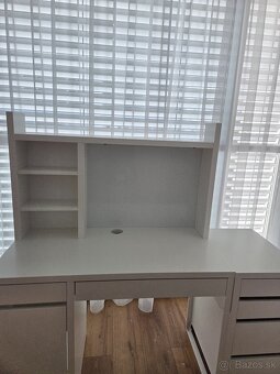 Písací stôl Ikea s regálom - 8
