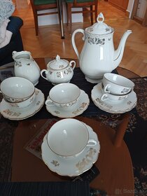 Porcelánová starožitná čajová súprava - 8