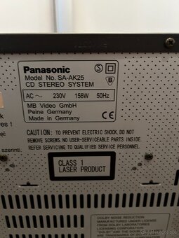 Predám hi-fi vežu PANASONIC SA-AK25 - 8
