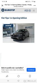 Fiat tipo 1,4 b sk auto len 77 000 km - 8