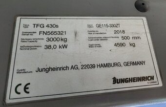 Plynovy VZV Jungheinrich TFG 430s - 8