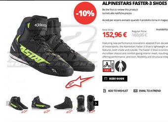 Moto topánky alpinestars veľkosť 9 / 42 - 8