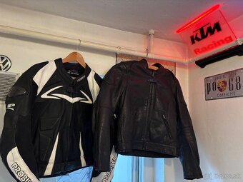 Kožená moto bunda Cafe Racer - 8