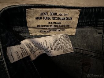Pánske,kvalitné džínsy,skinny DIESEL - veľkosť 32/34 - 8