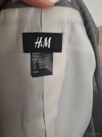 Sivé H&M sako veľ. 50 - 8