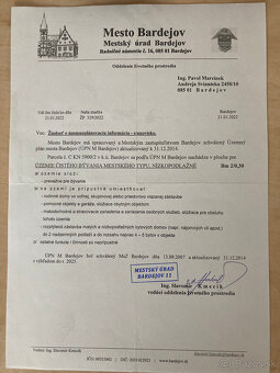 Slnečný, investičný pozemok v Bardejove – 491 m² - 8