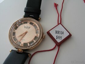 BURGI hodinky so 4 DIAMANTMI ,  PC 495 USD Nové - 8