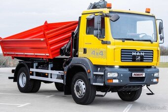 MAN TGA 18.280 4X4 TROJSTRANNÝ SKLÁPAČ + HYDRAULICKÁ RUKA - 8