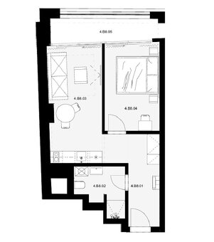 Ponúkam na predaj 2 izbový apartmán Žilinska, Bratislava I - 8