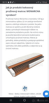 Matrac 100x200x21 a topper 200x200x7 - 8