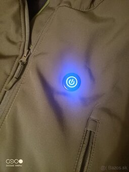 Predám vyhrievanu softshellku olivovej farby vel.L - 8