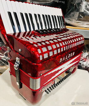 Predám krásny Taliansky akordeón Balzer Wagner 96 basový, to - 8