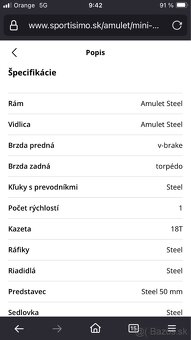 Detsky bicykel Amulet 16ST - 8