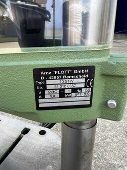 Stojanová profi vŕtačka Arnz FLOTT GmbH 10 STW 230 V - 8