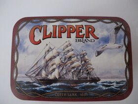 Reklamná retro plechová krabička Clipper Cutty Sark - 8