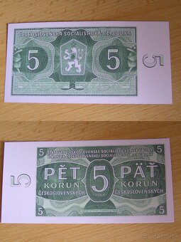 RU,ČSSR , ČSR- nevydanné bankovky , návrhy oboustranná kopie - 8