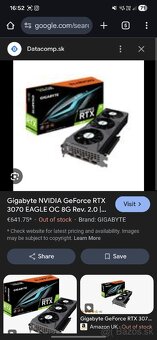 Gigabyte RTX 3070 OC 8GB EAGLE (rev. 2.0) - 8