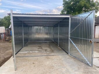 Plechové garáže 3x6m doprava montáž zdarma po Slovensku - 8