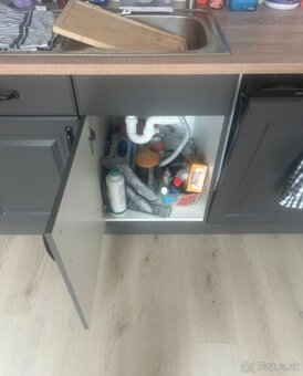 Nová šedá kuchyňská linka se spotřebiči,5648 - 8