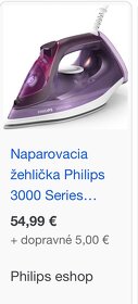 Naparovacia žehlička PHILIPS 3000 series - úplne nová - 8