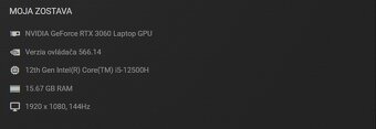Hp VICTUS 16" RTX3060 i5 - 8