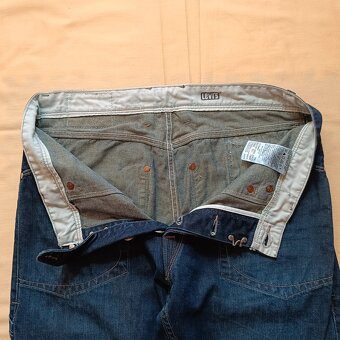 Rare Levis modré rovné džínsy rifle straight jeans 33x34 - 8