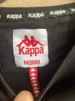 Dámska crop mikina Kappa – veľkosť M, čierna, pásy s logom - 8