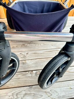 Kombinovaný kočík Moon Scala Navy + Vajíčko Cybex Aton 5 - 8