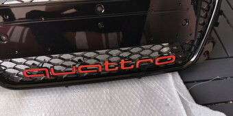 Veľký nápis QUATTRO pre AUDI chrom, čierne, červene - 8