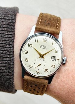 Československé Mechanické Retro Vintage hodinky PRIM Datumat - 8