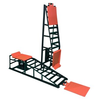 Nájazdové rampy 2T+hydraulické zdviháky Protišmykové nájazdy - 8