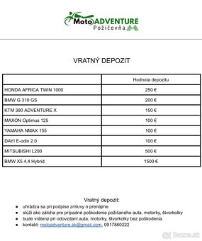 Požičovňa prenájom motoriek a skútrov - 8