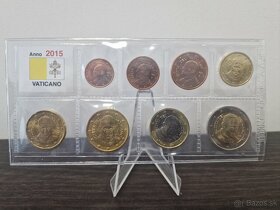 Vatikan UNC sada 1 cent - 2€ euro, mince s narodnym motivom - 8