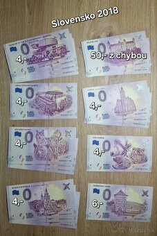 Na predaj - 0 Eurosuvenírové bankovky rôznych štátov sveta. - 8