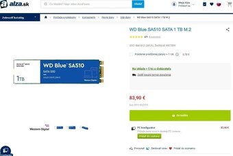 WD Green™Blue™ 1TB, 500GB, 240GB SSD 2,5" Zaruka 06/2029 - 8