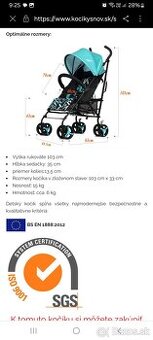 Golfový kočík Mama kiddies mignon - 8